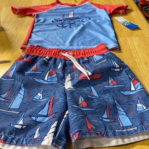 2T Caribbean Joe swim set new with tags never used